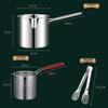 304 Stainless Steel Anti-Splash Deep Fryer with Filter Basket - Multifunctional Frying Pot for Snail Rice Noodles