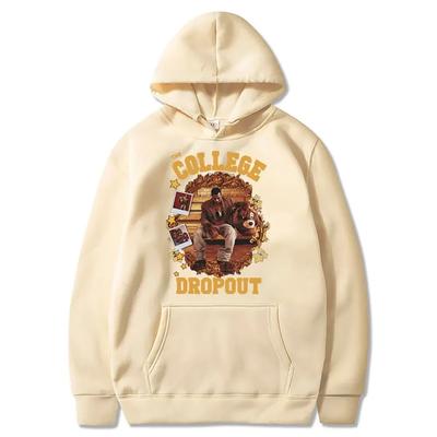 Худи College Dropout Kanye West Музыкальный Альбом Принтованные Толстовки Повседневное Худи Оверсайз Хип-Хоп Уличная Одежда Мужская Одежда