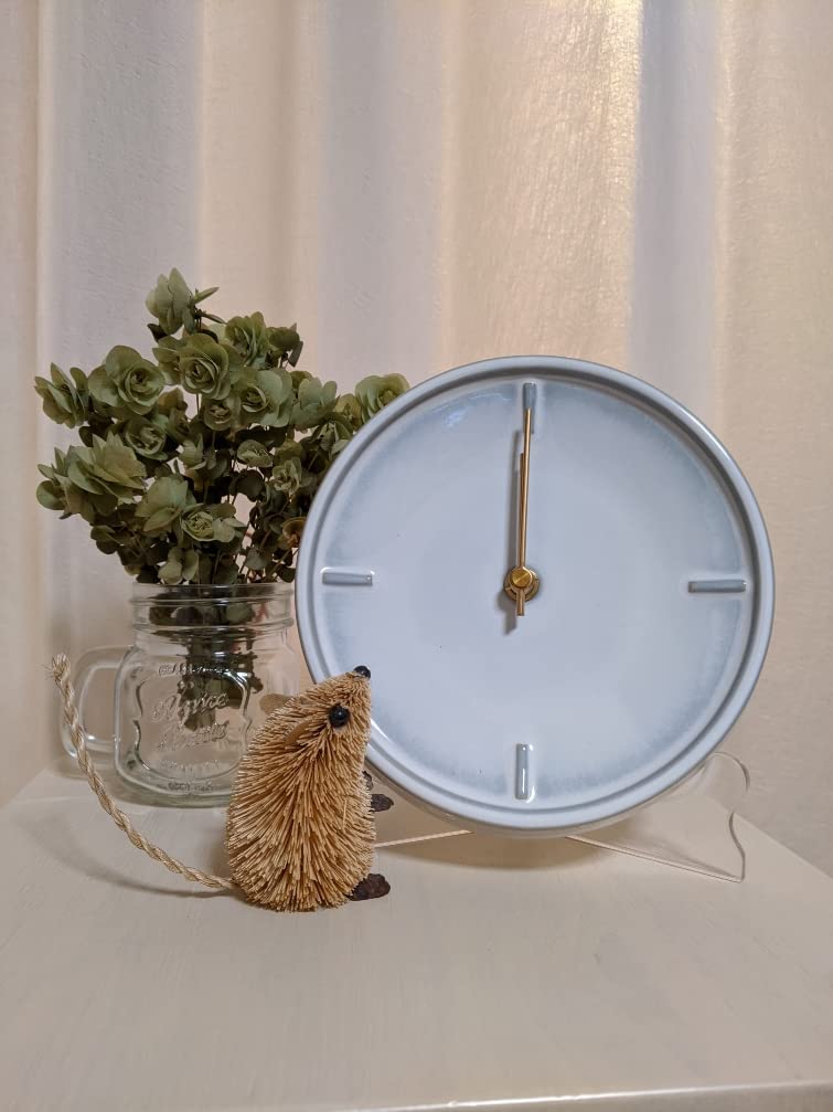 Керамические ГЛАЗУРОВАННЫЕ ЧАСЫ сделано в часах, настенные, стильные, простые, Z-01 (молочная глазурь), SUGY, Япония, 160 мм (молочная глазурь)