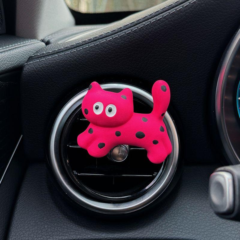 Auto Perfume Aromatherapy Cute Cat Dog Car Vent Decorative Fragrance Fragrant Stone Car Light Perfume Gift