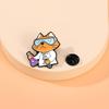 Оригинальная брошь-стилист для мелких животных, мультяшная милая кошка, щенок, аксессуары для фиксации одежды, металлический значок