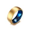 [Rockyu] бренд мужское кольцо синее вольфрамовое кольцо с выемкой и бриллиантом Нет. 16 матовая финишная текстура грязи