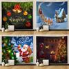Cross-border Hanging Cloth Foreign Trade Amazon Best-selling Christmas Printed Tapestry