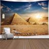 Egypt Travel Tapestry Wall Hanging Egyptian Sacred Pyramid History in Desert Nature SunshineHome Decor Tapestries Wall Blanket
