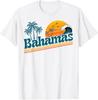 Retro Bahamas Beach Summer Vacation Sunset 70s 80s Palm Tree Unisex T-Shirt
