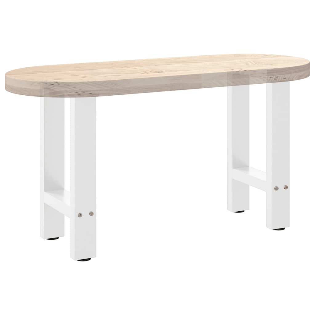 Vidaxl Nogi Do Stolika Kawowego, Białe, 2 Szt., 38X(42-43) Cm, Stal