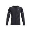 Color Block Knit Zip Hoodie Sports Training Fitness Jacket Men Tops Black 1366170-001