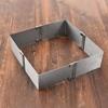 Square Adjustable Cake Mold DIY Non-stick Stainless Steel Baking Mould Stretchable Rust-proof Dessert Baking Mould Pastry