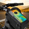 Компактные Сумки на Руль с Поперечиной и Органайзерами, Карманами, Сумка на Переднюю Раму Велосипеда для Телефона, Подседельные Сумки для Велосипеда