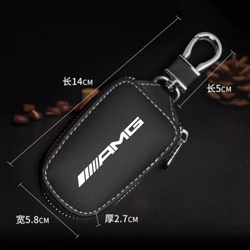 Leather Car Key Case Protector Shell for Mercedes Benz AMG E Class GLA CLA GLK GLC CLS W204 W463 W176 W251 W205 Auto Accessories BB1 QQ33
