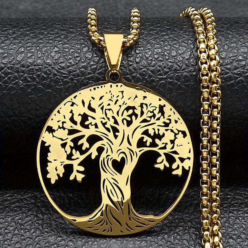 Модное Высококлассное Медальон-Кулон Древо Жизни Ожерелье Ювелирные Изделия