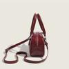 European and American pillows 2025 new burgundy armpit bag women's niche design chili handheld square bag women's bag