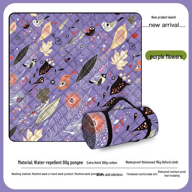 Waterproof Oxford Picnic Mat - Portable, Machine Washable, Perfect for Camping, Beach, Outdoor Activities