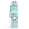1PC Feeling Productive Duck Art 750ml Color Plastic Sports Water Bottle Leakproof Flip Straw Lid Suitable for Sports Office Home Use