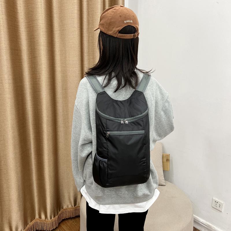 Colorful Lightweight Water-resistant Foldable Backpack - Large Capacity for Students and Outdoor Sports