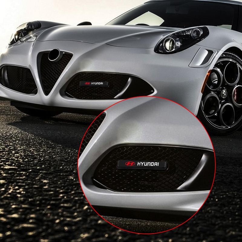 1 шт. Декоративные светодиодные фонари для автомобиля, эмблема на решетку радиатора капота, стайлинг для Hyundais H-1 I40 I30 I20 I10 IX35 IX25 Tucson Getz Terracan Accent
