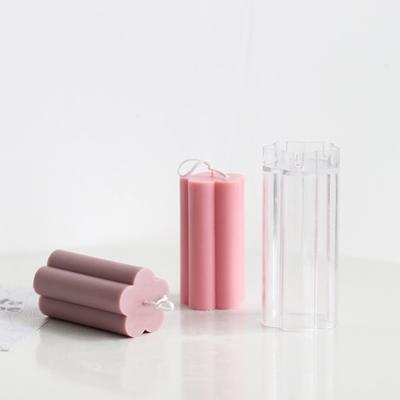 Формы для свечей, форма для цветов сливы, прозрачная пластиковая форма для изготовления свечей, форма для колонны