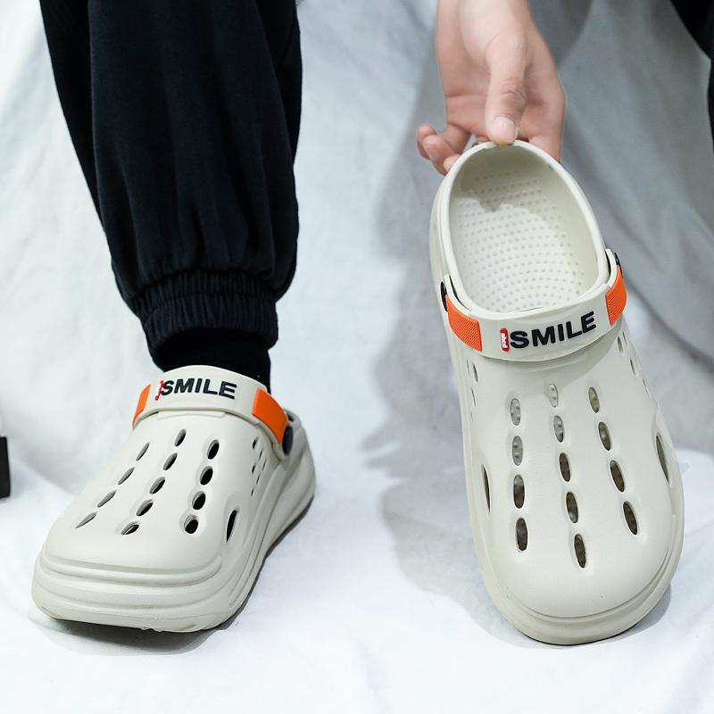 2024 Дизайнерские мужские летние сандалии Сабо Домашние тапочки на платформе для сада Повседневные шлепанцы Мягкая подошва Легкие пляжные тапочки