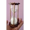 5 Minutes Brass and Wood Sand Timer Hourglass Sand Timer Brass Sand Timer Antique Sand Clock Hourglass 5 Minutes for Gift Home Decore