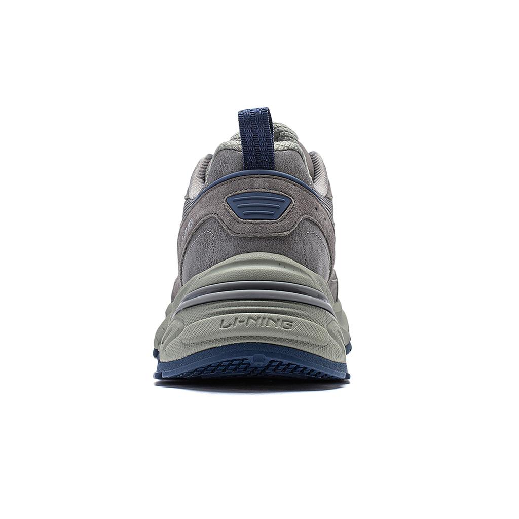 Li Ning Beicheng Амортизирующие Скользкие Устойчивые к истиранию Поддерживающие Низкие Массивные Кроссовки Женские Серый Черный AGCT426-5
