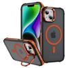 Чехол для iPhone 14/13 с подставкой для объектива, матовая задняя крышка, совместимая с MagSafe