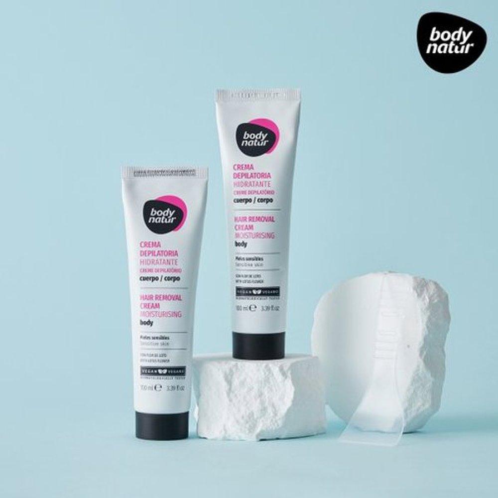 (2 шт.) BODY NATUR Крем для удаления волос Цветок лотоса 100 мл x 2 шт.