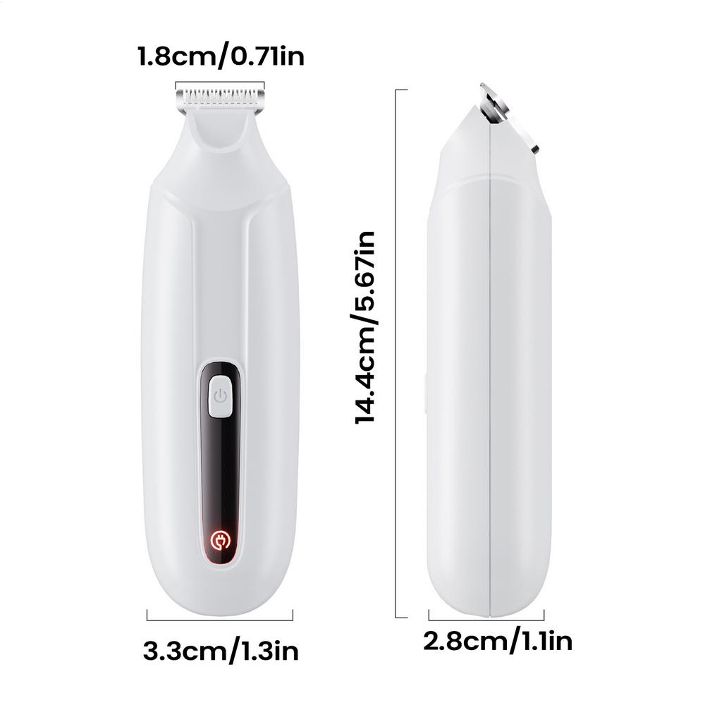 Pet Hair Trimmer Silent Cordless Rechargeable Pet Trimming Tool Dog and cat paw hair trimmer Pet hair clipper for Puppy Kitten
