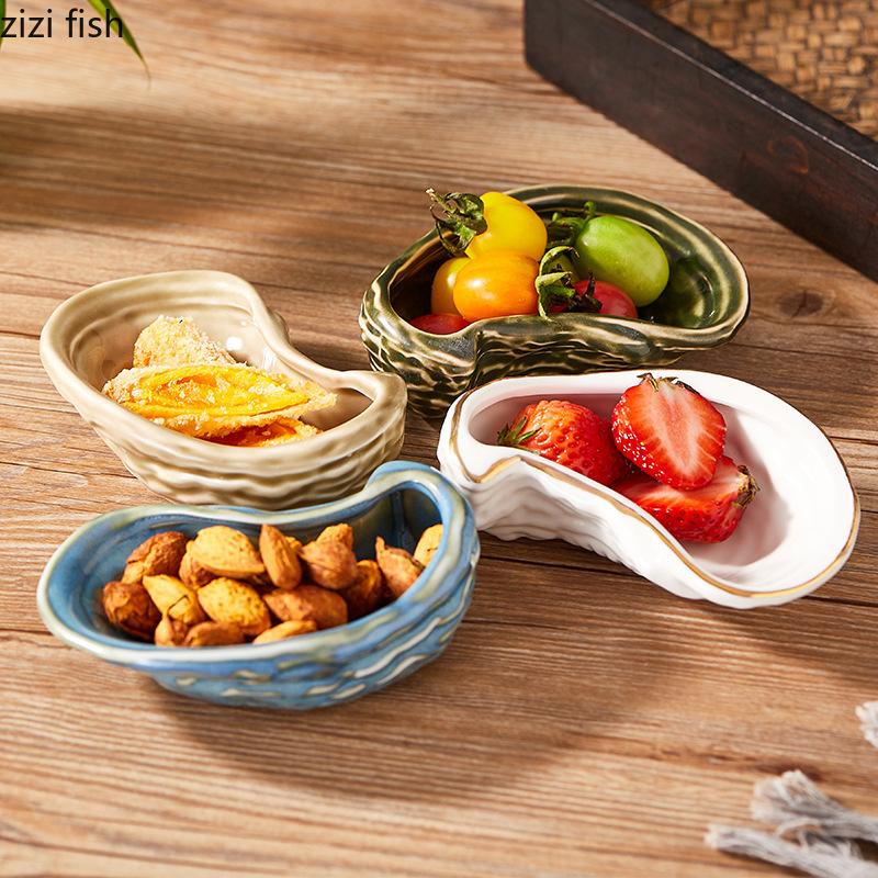 Керамическая тарелка для устриц в японском стиле, нестандартная тарелка для закусок, блюдо для суши, миска для сашими, молекулярная кухня, креативная посуда для отелей