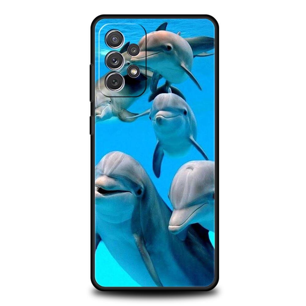 Чехол для телефона с изображением морского животного Дельфин для Samsung Galaxy A51 A71 A21S A12 A11 A31 A41 A03s A52 A32 A22 A13 A23 A33 A53 A73 5G