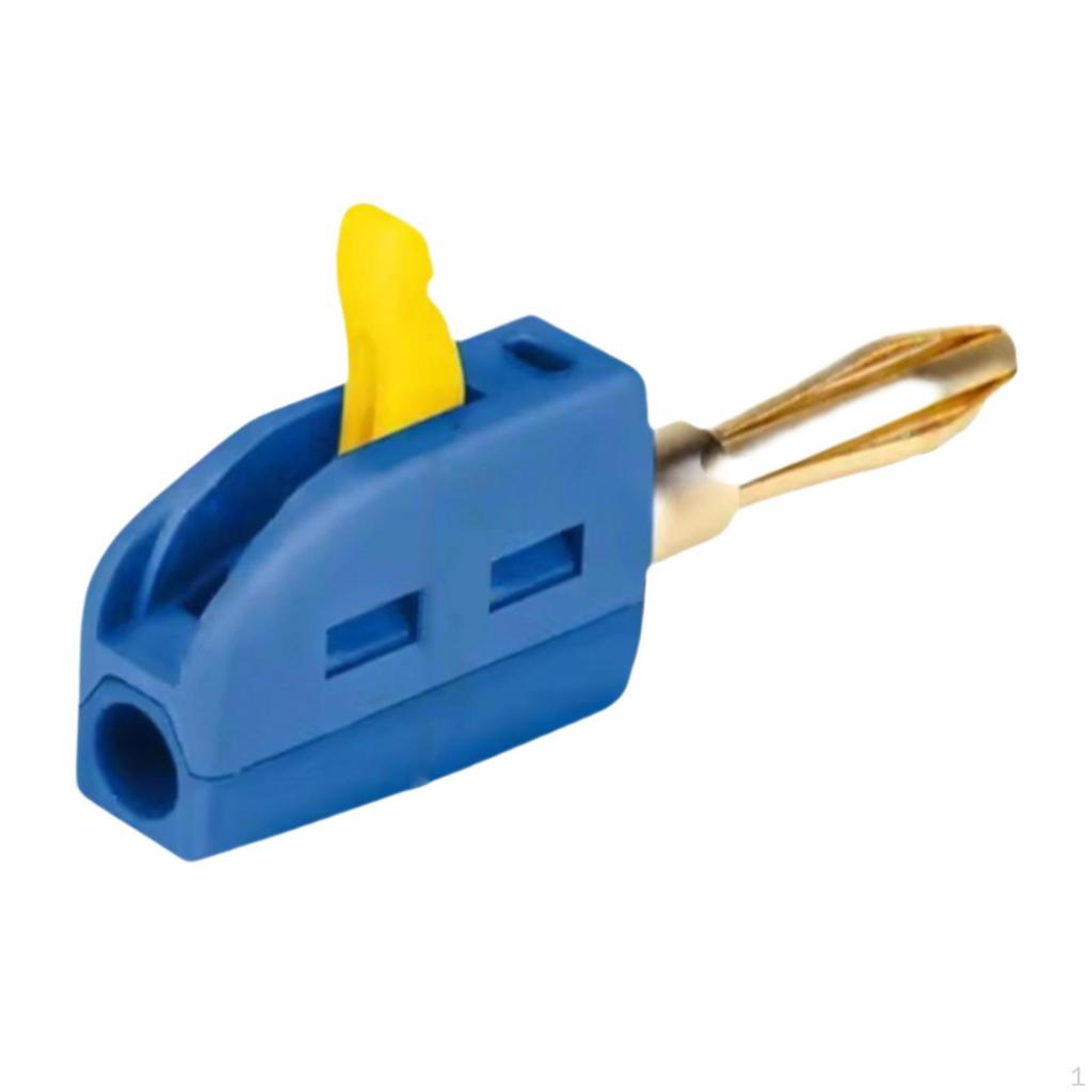 Вилка типа «банан» 4 мм, 250 В/32 А, высокая прочность, стабильная проводимость, практичный штабелируемый мини-штабелируемый