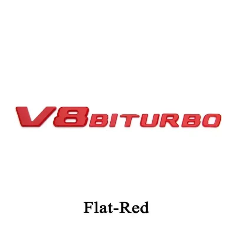 3D ABS черный логотип V8 BITURBO эмблема автомобиля крыло значок для C63 G63 E63 S63 W222 W223 W213 W212 W205 W204 аксессуары