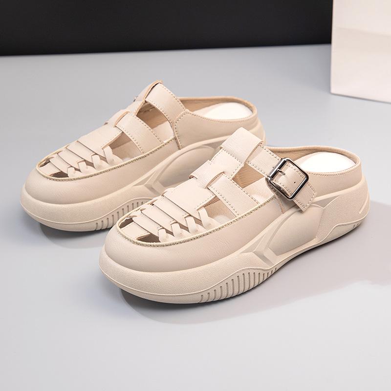 Женская обувь, летняя трендовая повседневная дышащая толстая подошва, все сандалии с увеличением, туфли на досках, размер 35–40