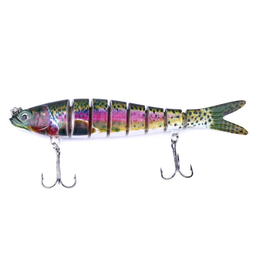HENGJIA Jointed Fishing Lures 1Pc 27g Artificial Hard Tackles Wobbler Lifelike 8 Segment Fishing Gears Outdoors