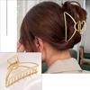 Простые геометрические золотые металлические заколки для волос для женщин и девочек, заколки для волос с жемчугом, повязка на голову, заколка для волос, заколка-краб, аксессуары для волос