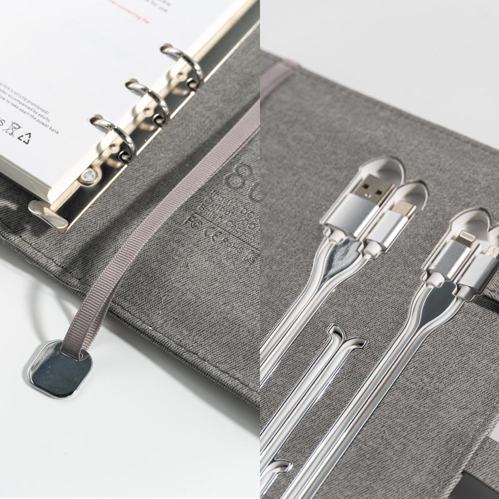 Fabric Loose-Leaf Storage Notebook Gift Set - Business Diary & Custom Corporate Souvenir