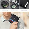 RVGH1 Car Leather Men's Short Purse Coin Credit Card Holder Wallet Sticker For KIA Stonic Picanto Sorento Stinger Spectra Carens