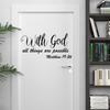 WZ9036 English Slogan Bedroom Living Room Study Door with Home Beautification Decorative Wall Stickers