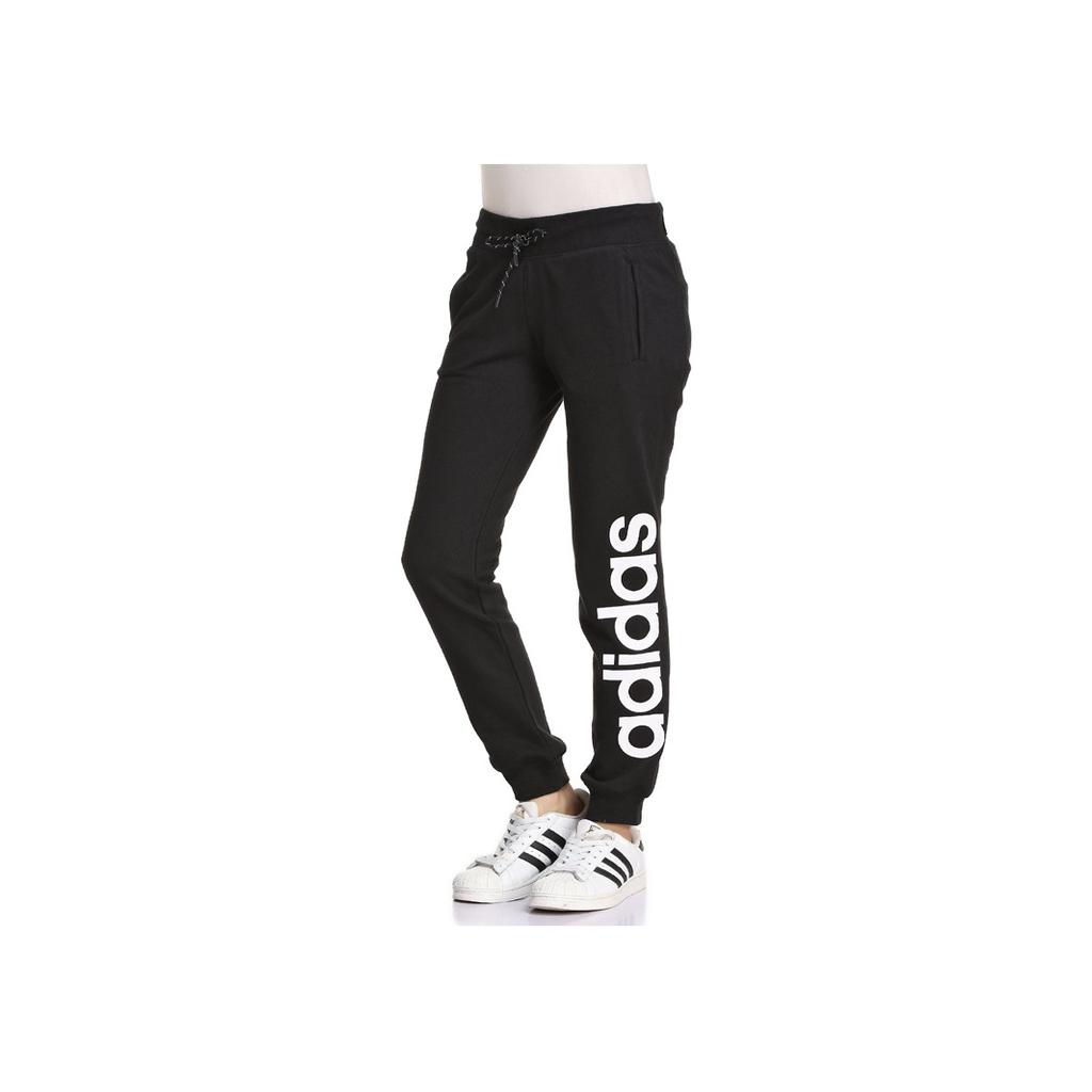 adidas Винтажные трикотажные спортивные брюки с логотипом, женские брюки, черные AJ4592