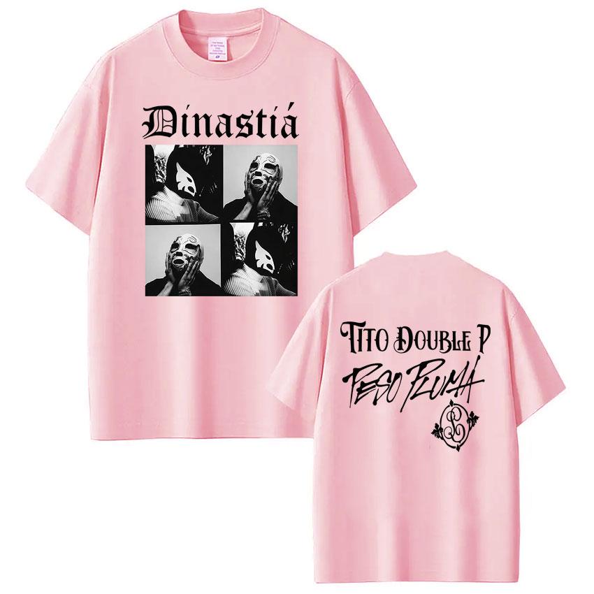 Rapper Peso Pluma Tito Double P Dinastia Album Vintage Print Tees Men Women Fashion Tshirts Gothic Punk Casual Cotton Tshirt