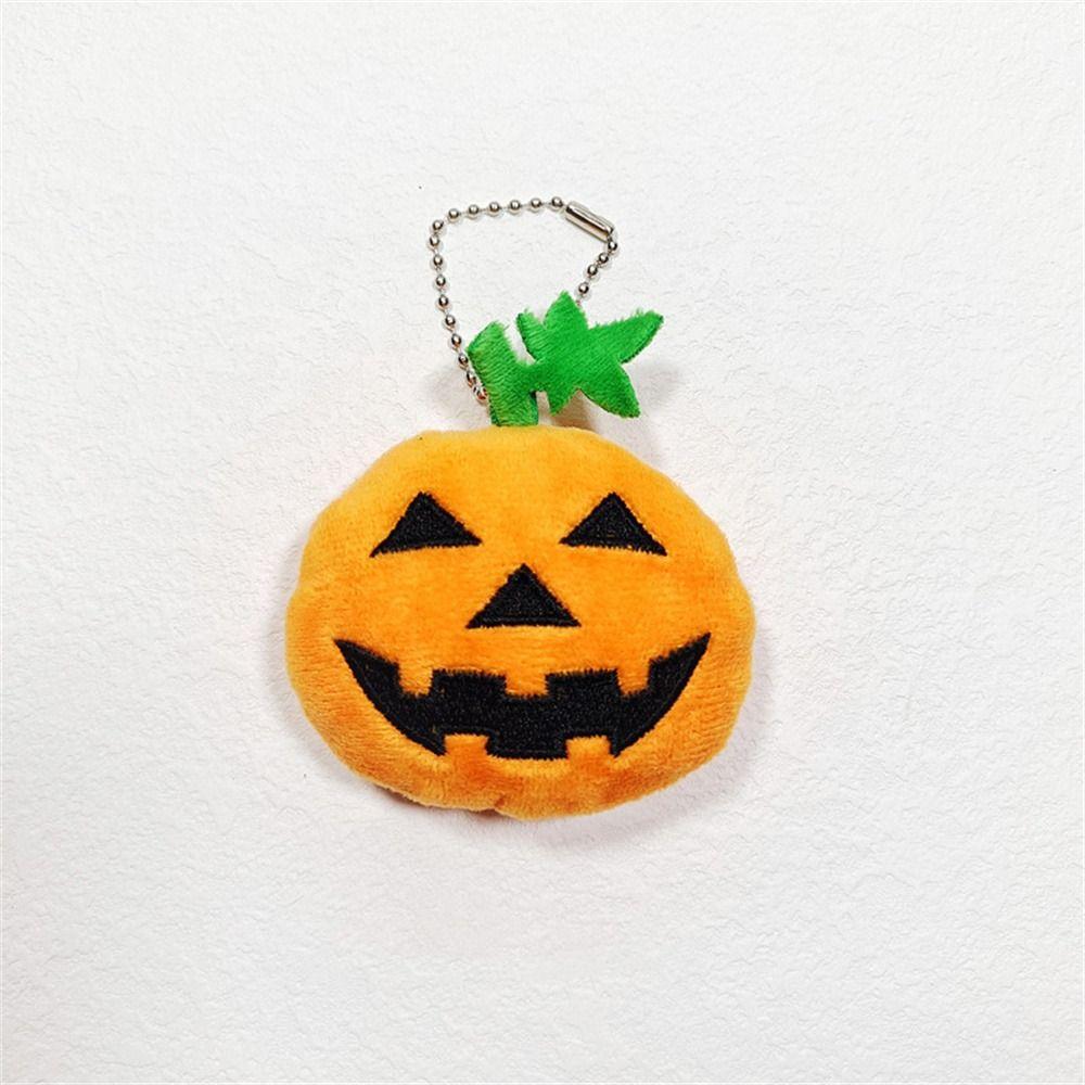 Plush Doll Pumpkin Keychain Vegetables Pumpkin Doll Keyring Halloween Bag Pendant Hanging Pendant