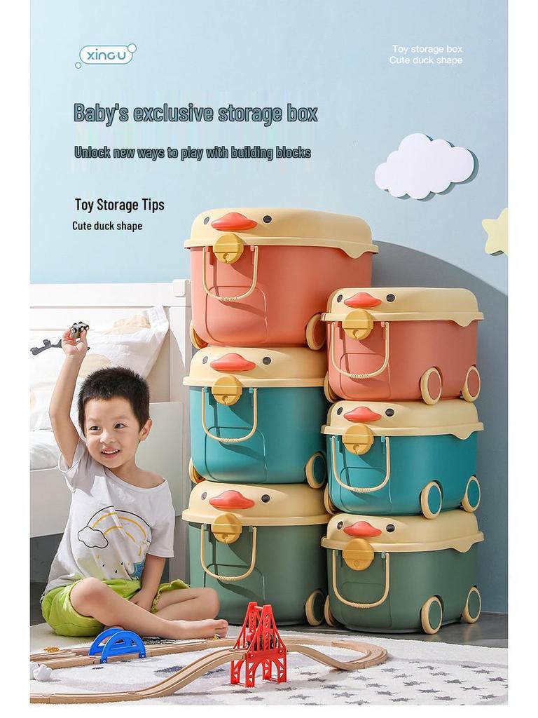 QiMiao Cute Piggy Toy & Clothes Organizer for Kids