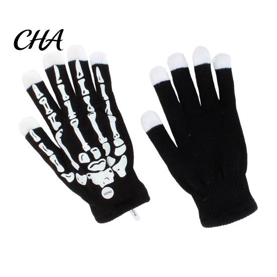 Kids Adults Lighted Finger Gloves LED Light Up with 6 Flashing Modes, Rave Colorful for Festivals Glow Halloween Christmas Party, Concert Festival