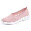 Shoes Women's 2025 Women's Shoes Breathable Fly-woven Shoes Soft-soled Large-size Cloth Shoes Casual Mother Shoes Breathable and Comfortable