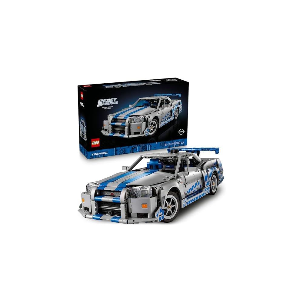 Lego Technic Форсаж Nissan Skyline GT-R R34 Конструктор Игрушка для Детей и Взрослых 42210