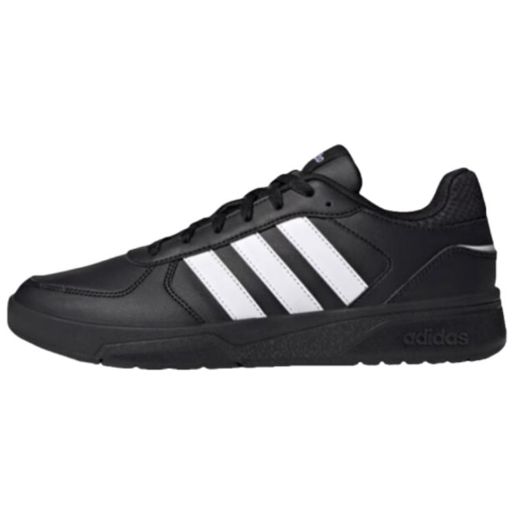Adidas Neo Courtbeat Fashion Slip-Resistant Durable Low-Top Skate Shoes Unisex Sneakers Black JS3012