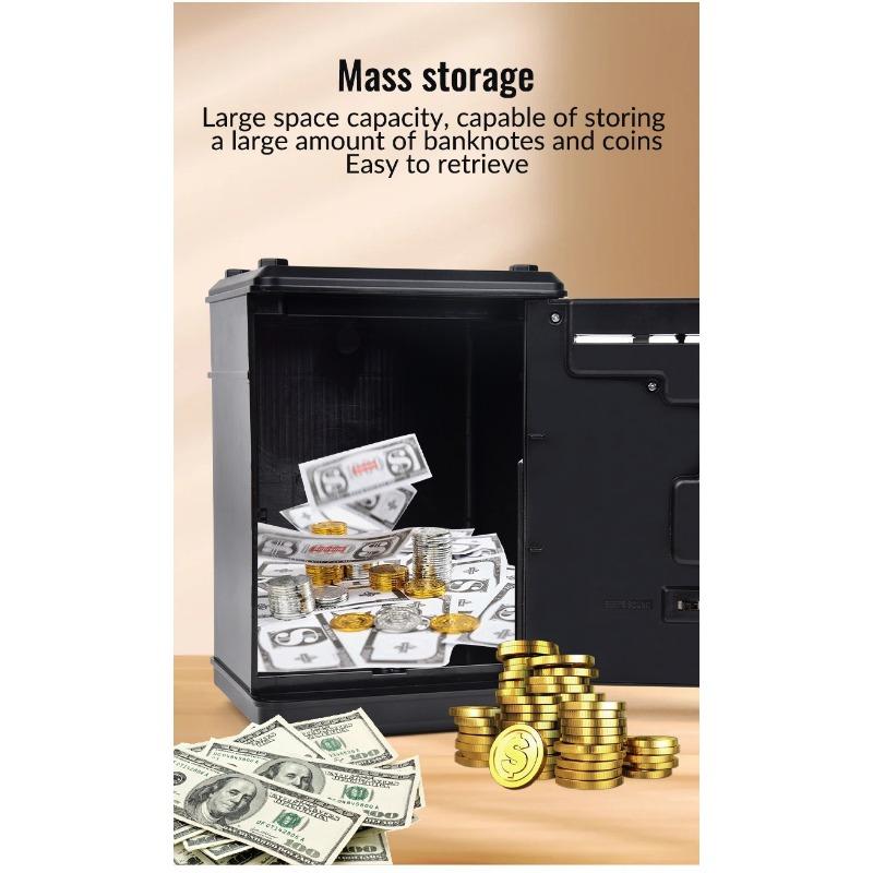 Детский мультяшный кодовый ящик копилка банкомат сейф шкаф музыкальный автоматический копилка для денег машина для внесения игрушки