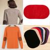 1 Pair Badges  Repair Applique Suede Oval Fabric Patch Iron-on  Elbow Knee
