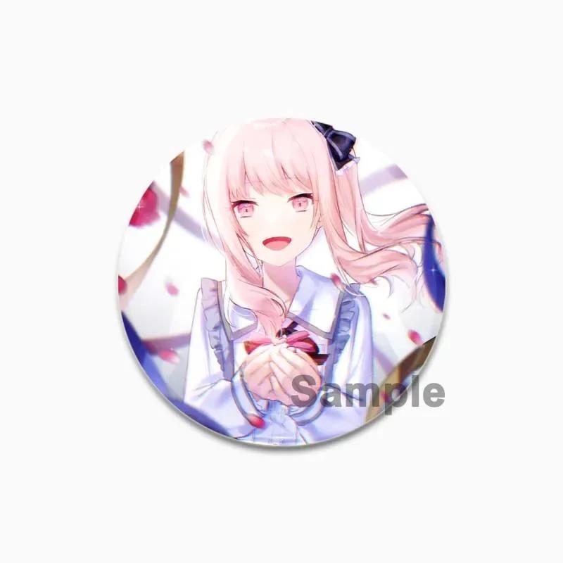 32/44/58 мм Акияма Мизуки мультфильм милые броши ручной работы круглый пластиковый значок аниме ювелирные изделия эмалированные булавки для рюкзака одежда шляпа