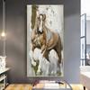 Horse Oil Paintings Printed On Canvas Animal Posters And Pictures Wall Art For Living Room Entrance Porch Home Decor No Frame