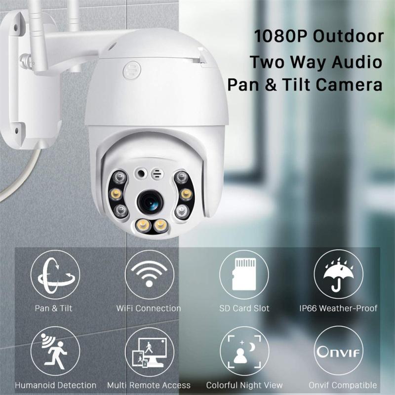 1 комплект панорамной камеры видеонаблюдения 1080p Wi-Fi IP-видеокамера двусторонняя аудиосвязь с четким ночным видением Onvif (с